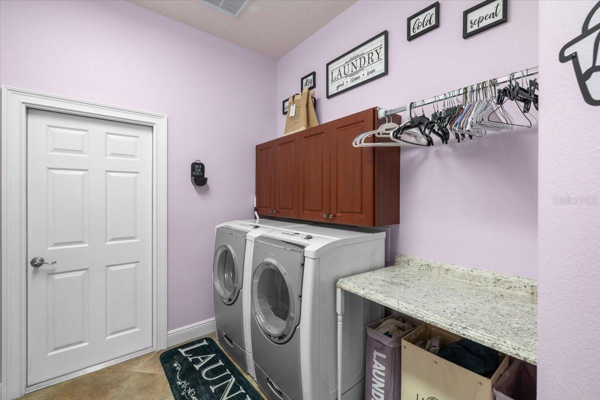 Laundry Room with folding station