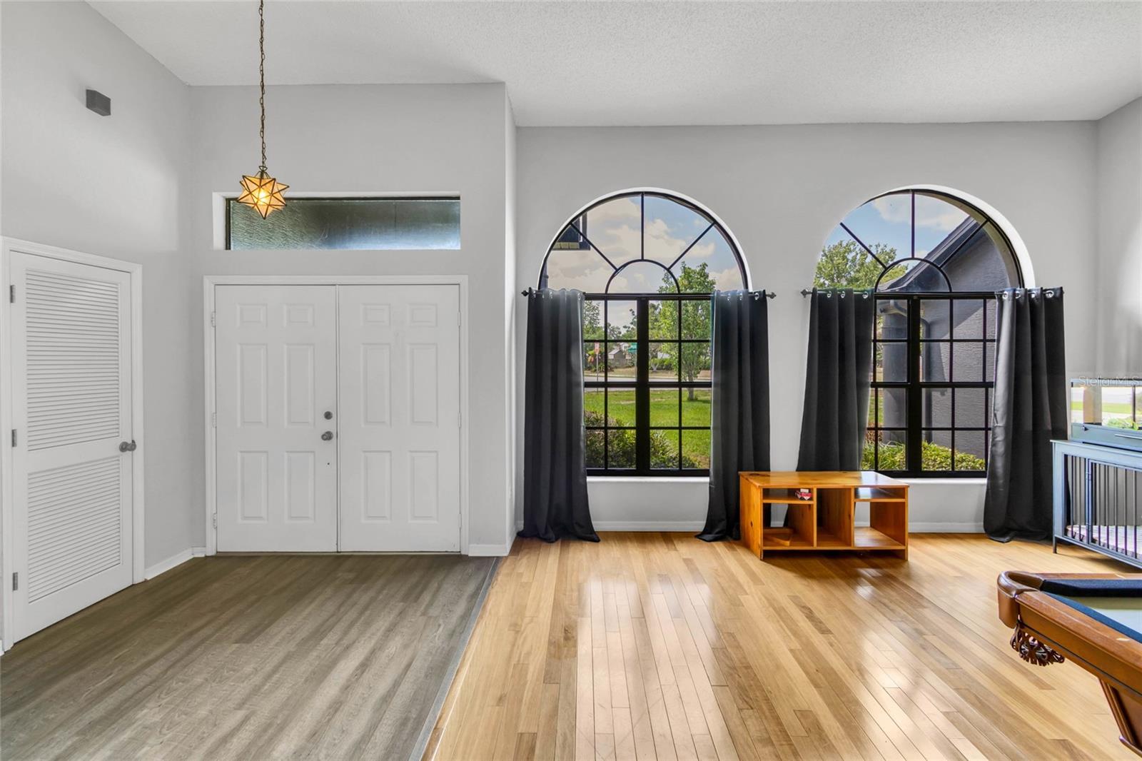 Front entry and living room