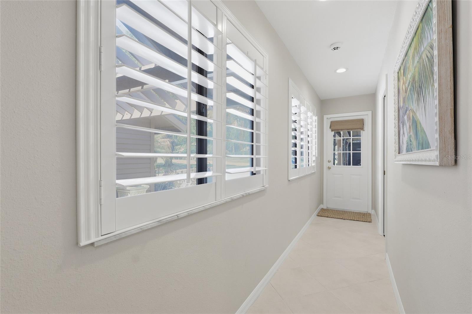 Walkway to the garage