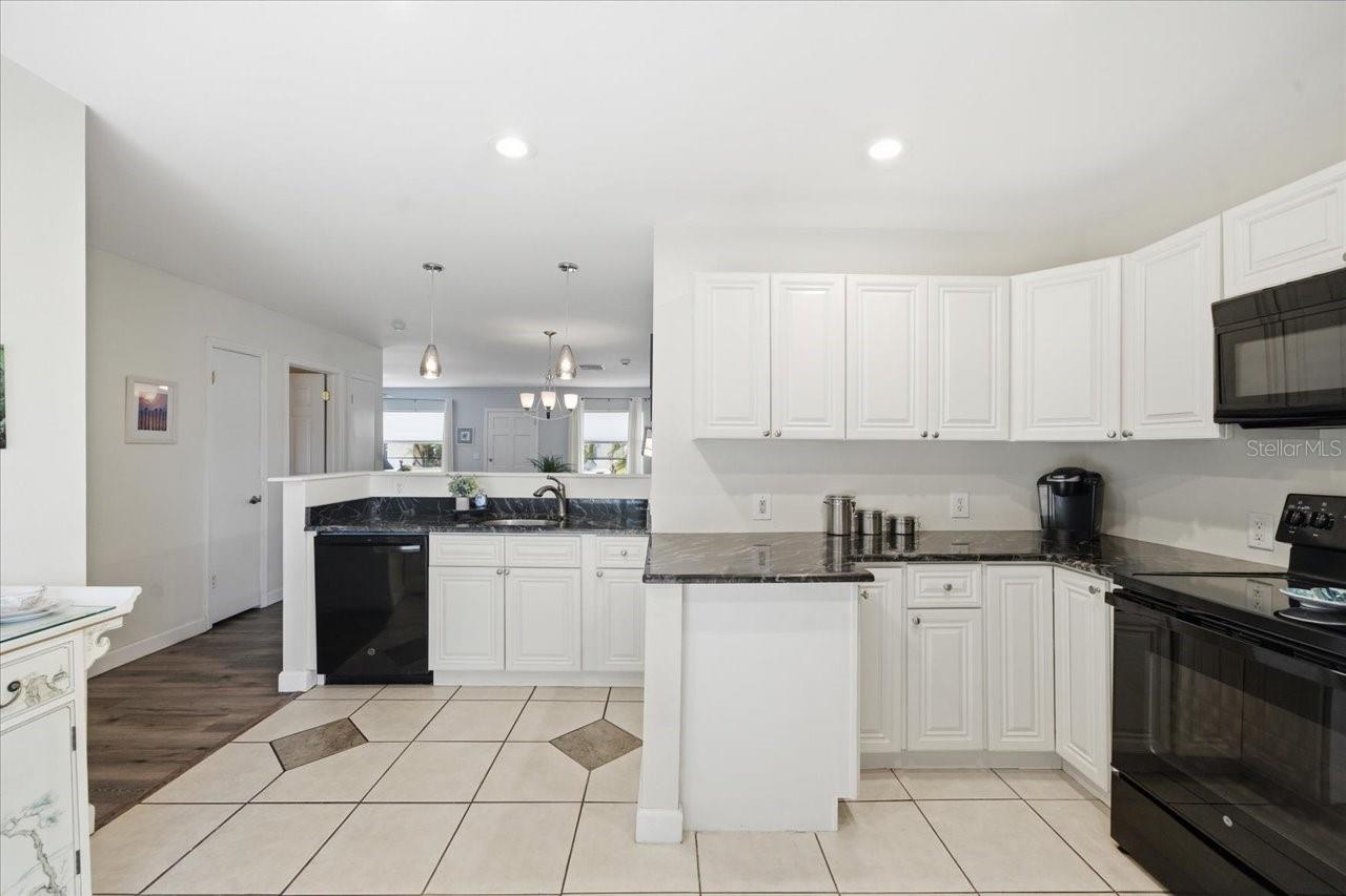 Large Kitchen with multiple workspaces