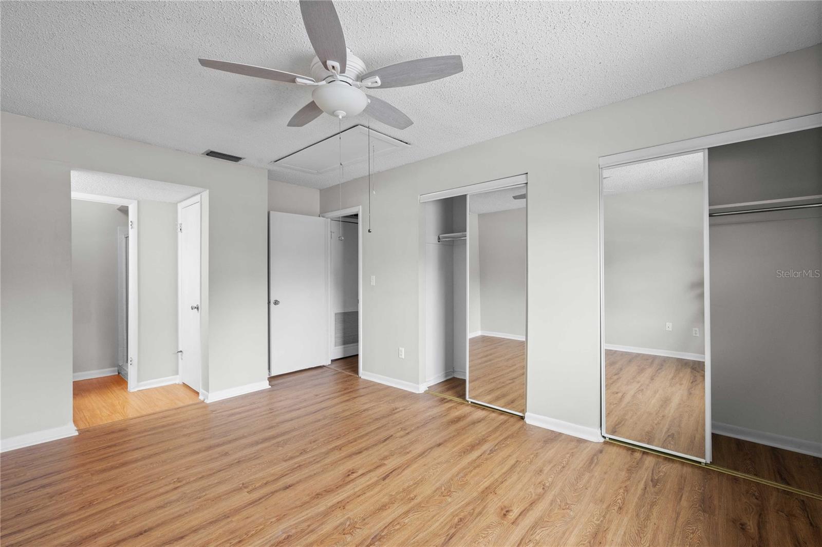 Primary bedroom with ensuite bath.