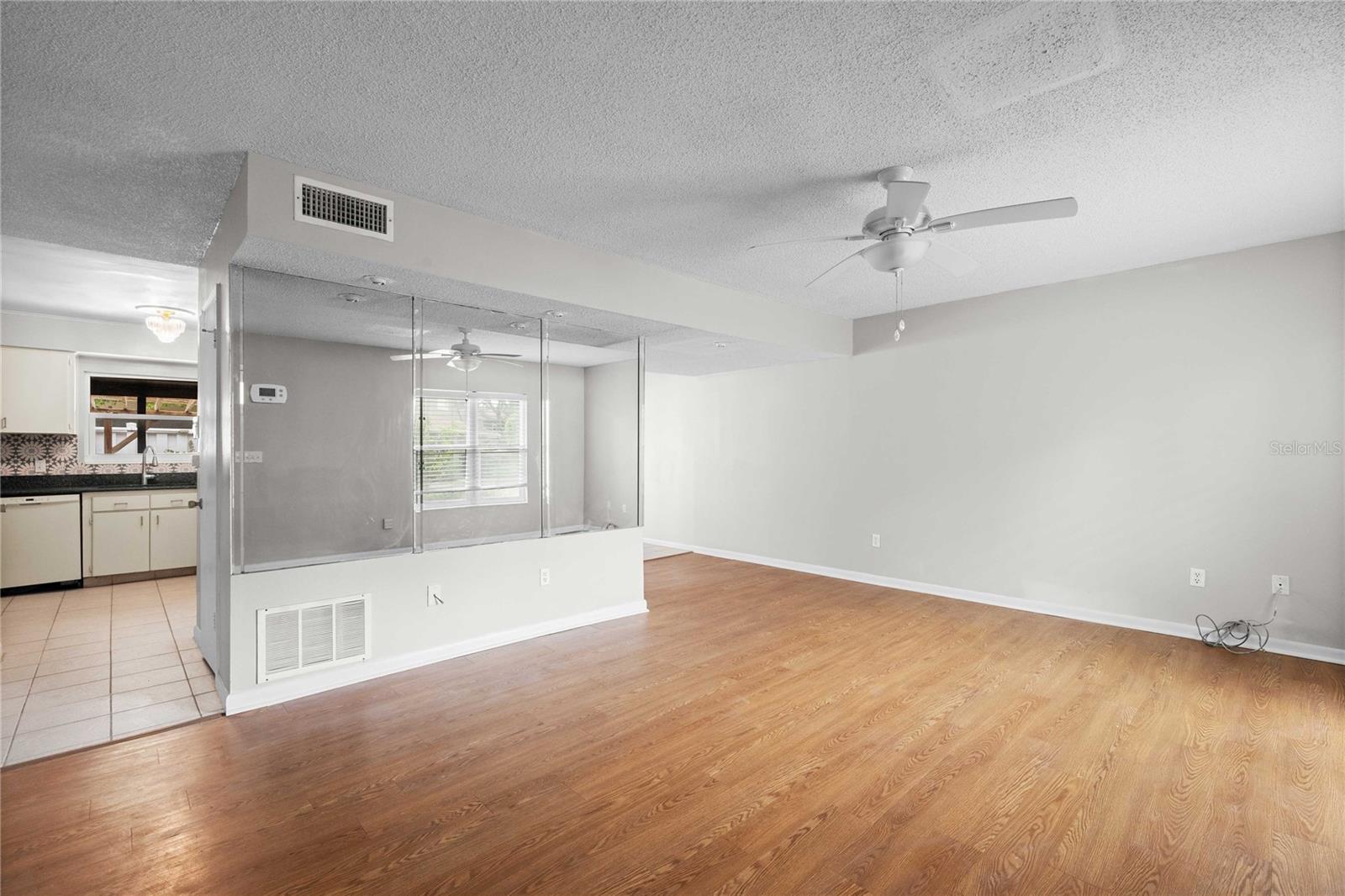 Living Room, looking into kitchen