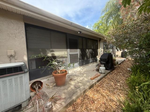 Rear of property