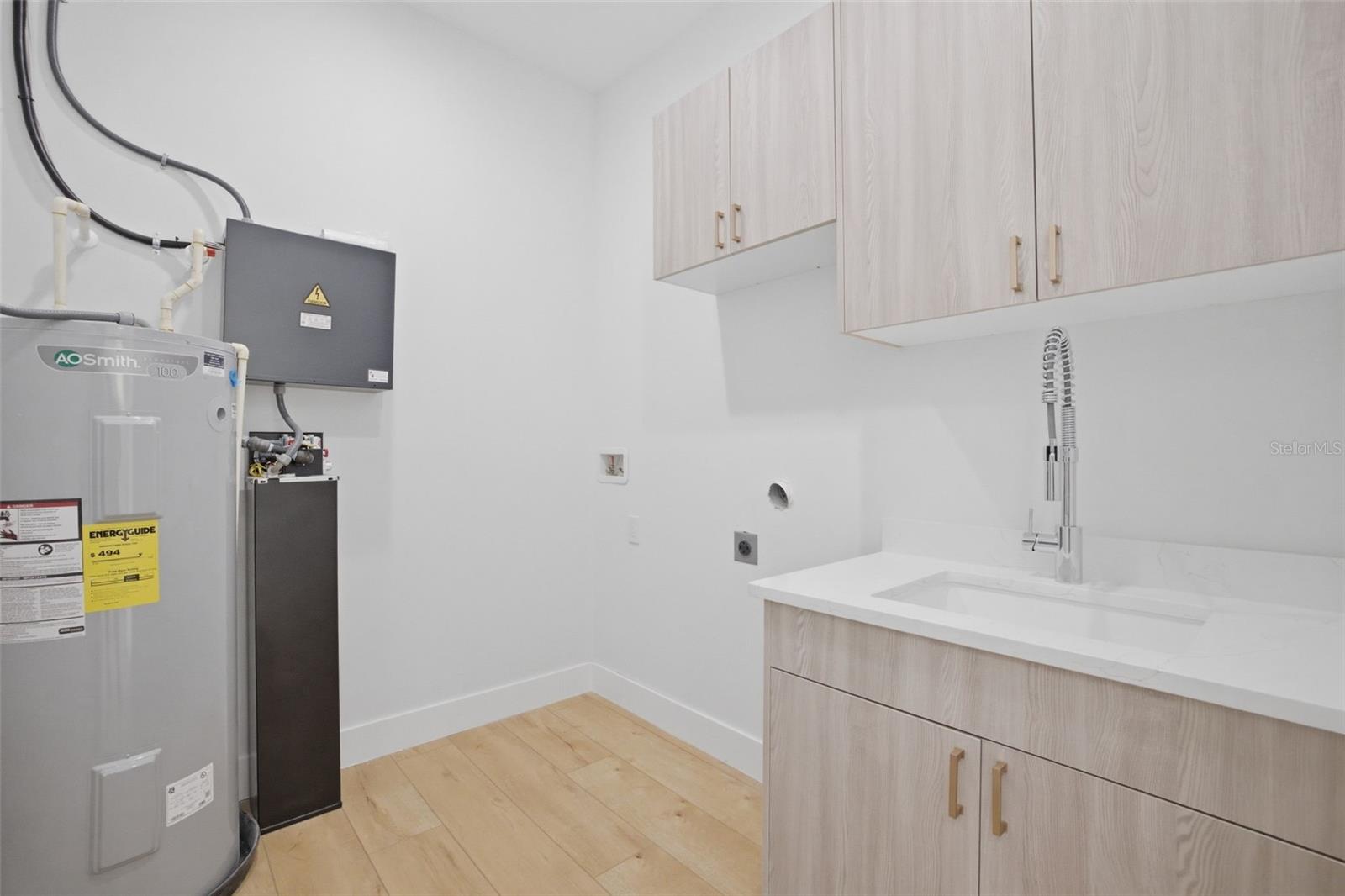 Upstairs laundry room