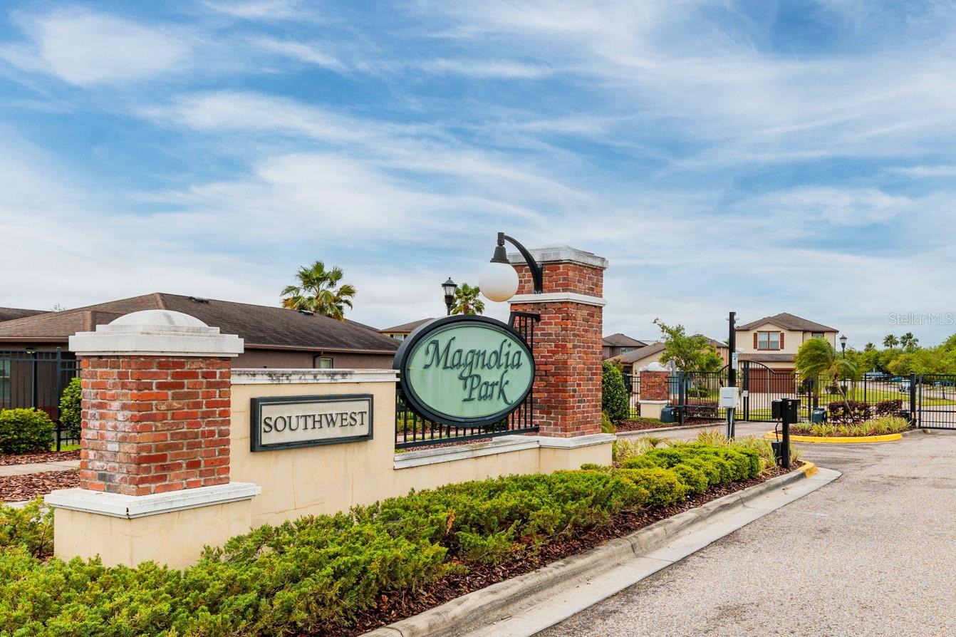 Magnolia Park - a gated community.