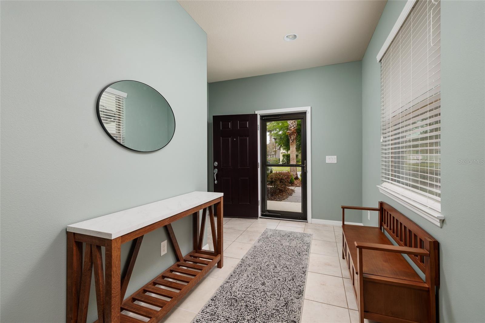 Foyer - view to the front door entrance.
