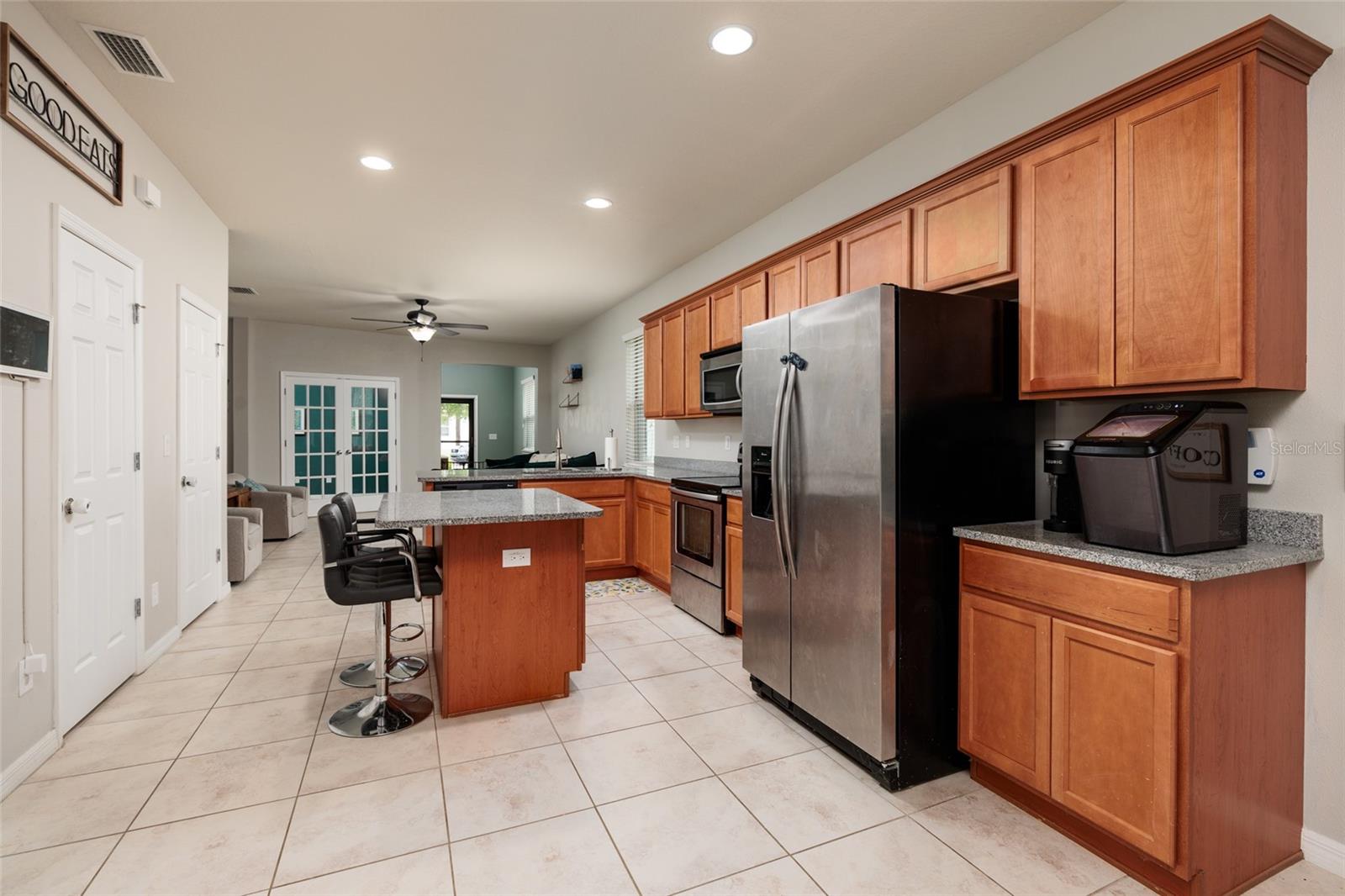 Kitchen - view from Dining Room toward the Living Room.