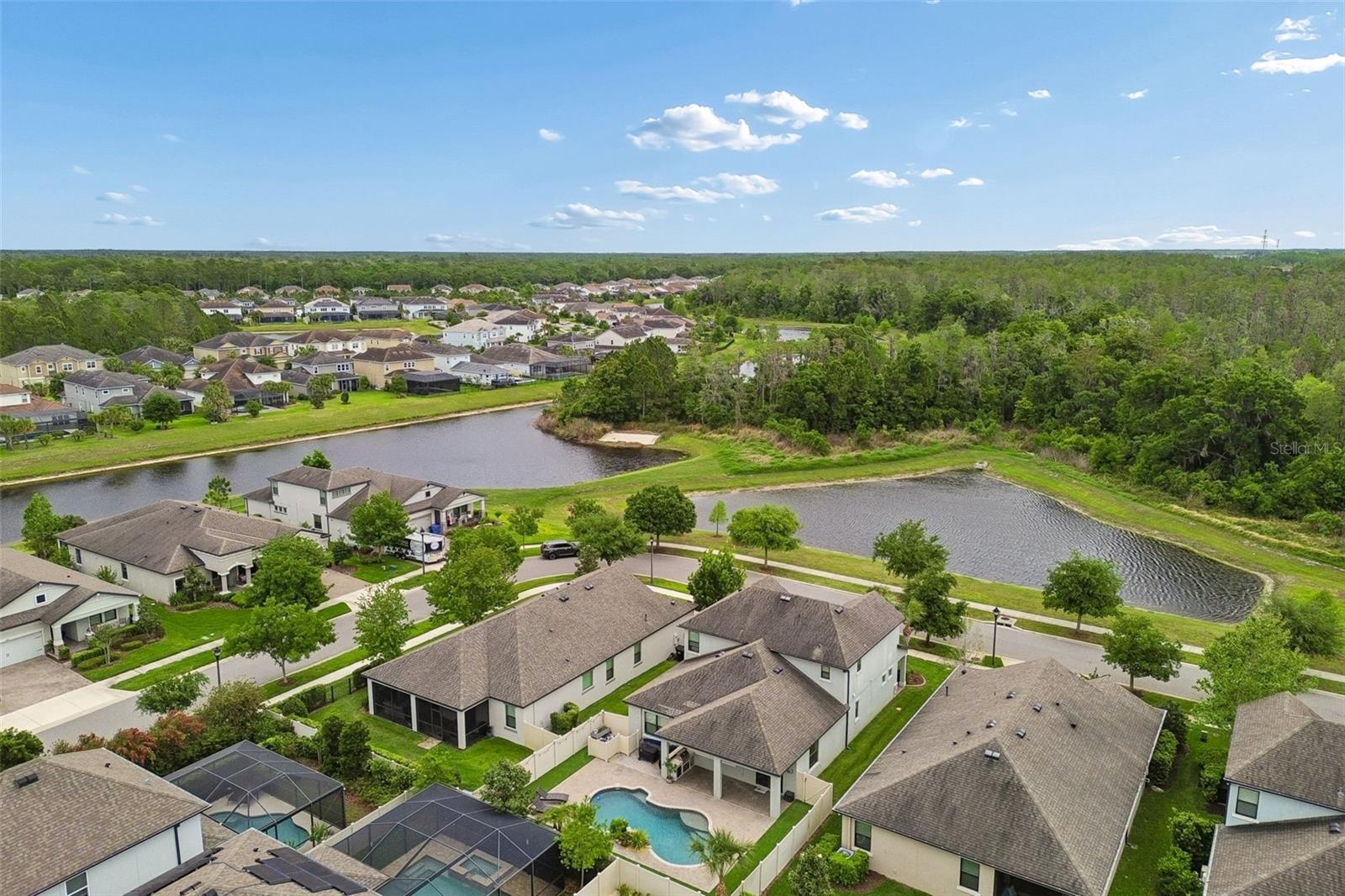 No front neighbors and situated on a slower street.