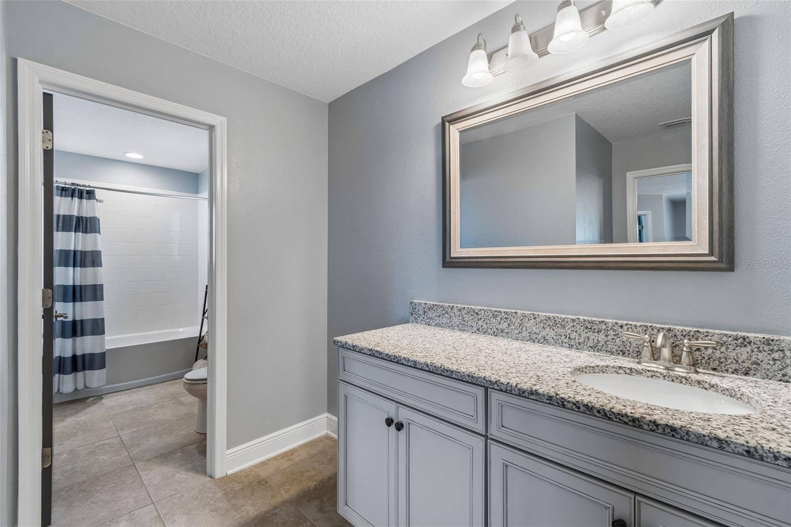 1/2 bath off of loft area for guests