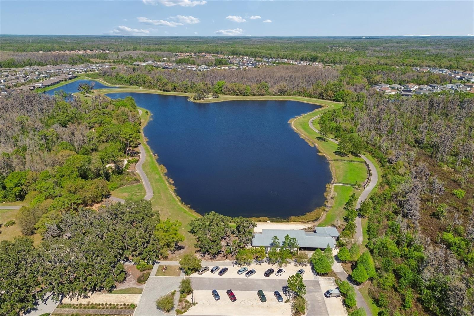 Cunningham Lake walking trails into the Starkey Preserve
