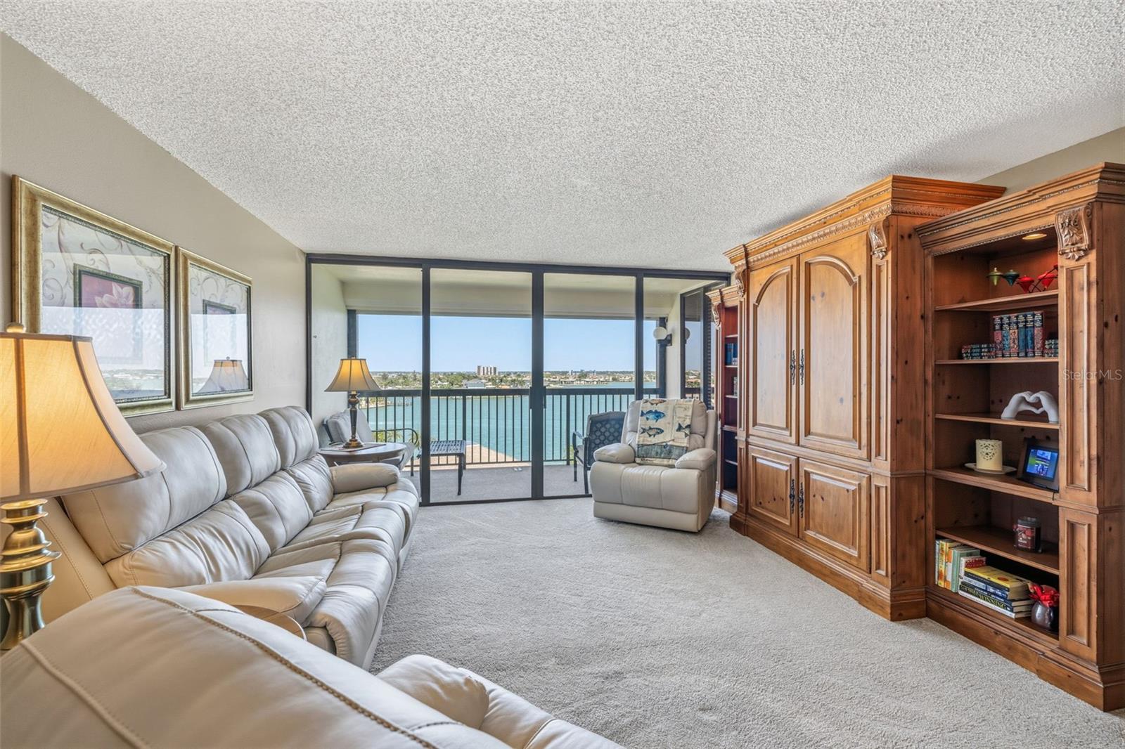 Water views from living room