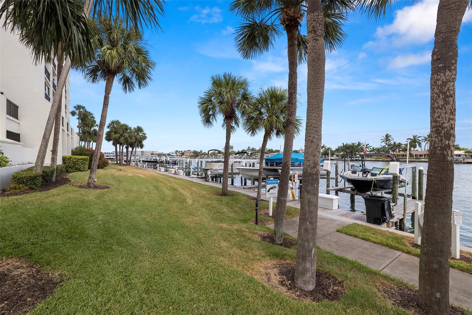 Seawall and marina