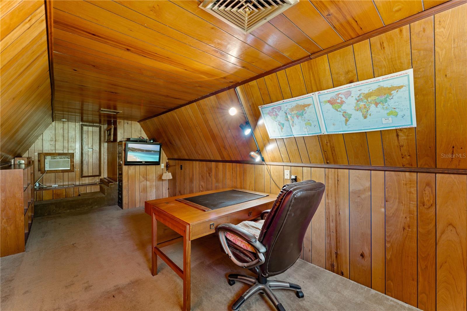 upstairs loft (steep & tight stairway)