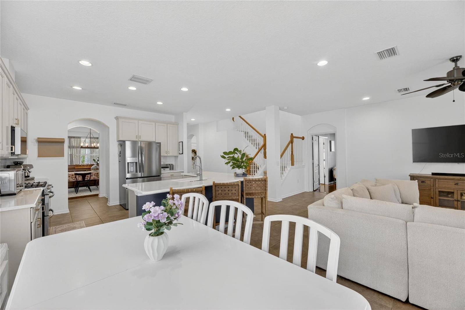 Kitchen is open to the Living Room