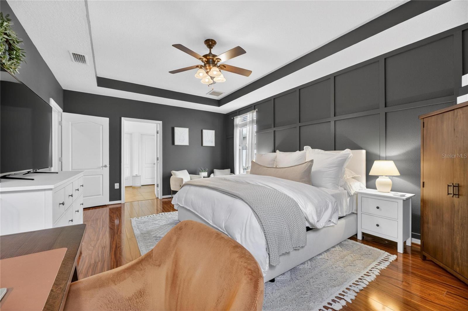 Primary bedroom is down stairs