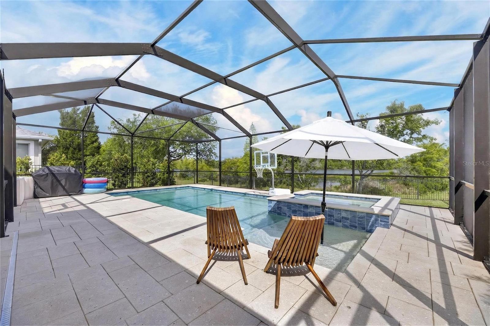 Views of the lake from the pool deck