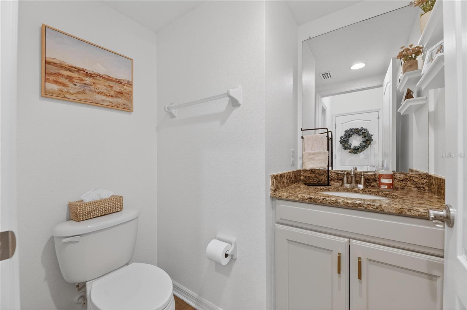 Downstairs powder room