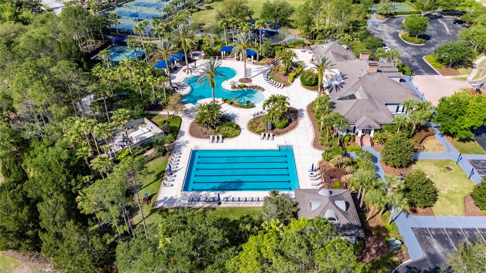 A resort like setting