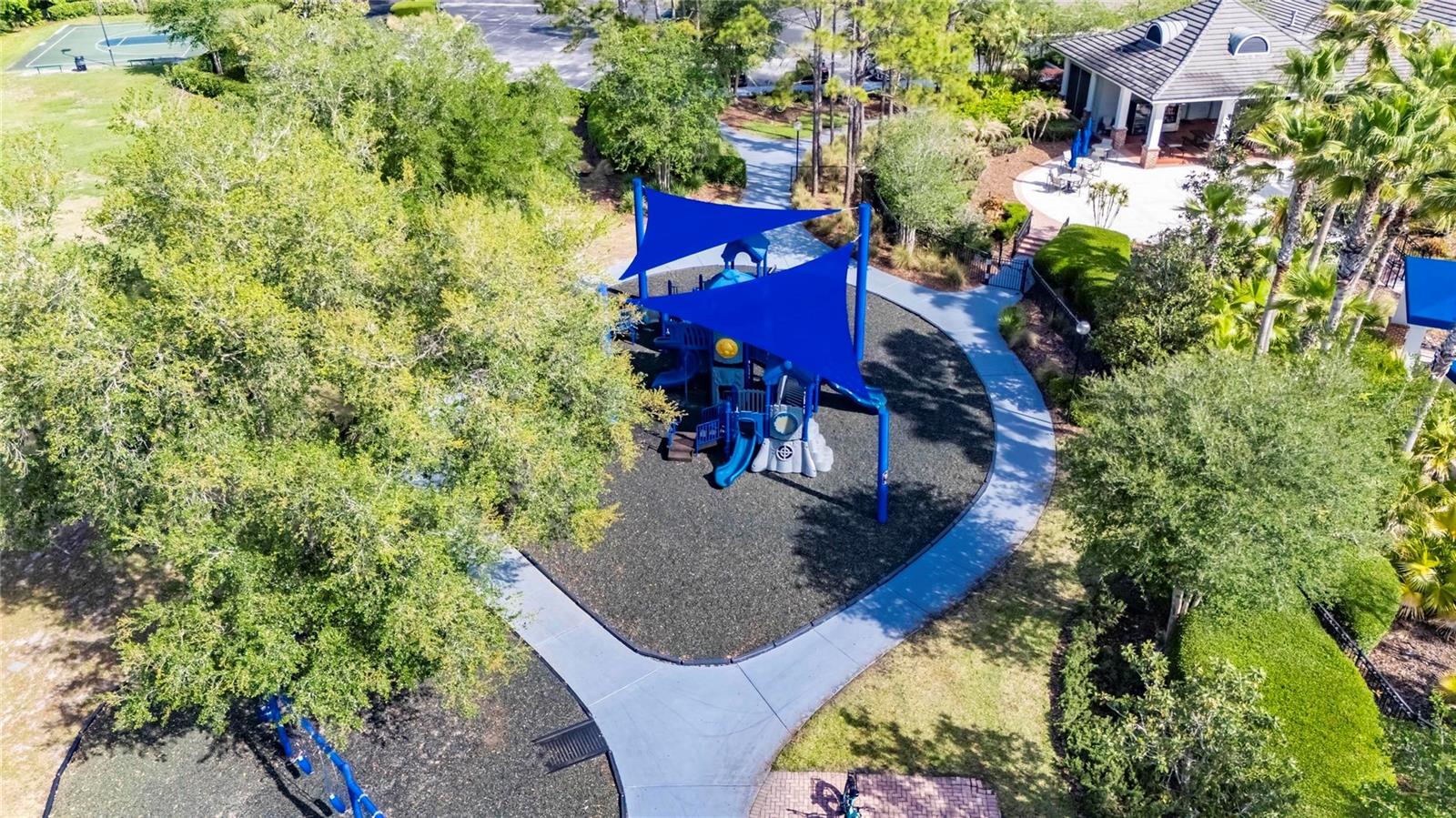 There are play grounds in the community