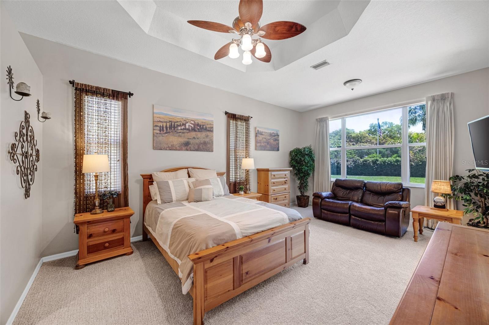 The oversized Primary Suite is luxurious and relaxing.