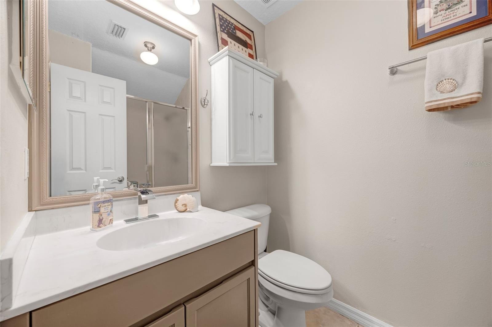 Upstairs Full Bathroom with Tub/Shower Combo.