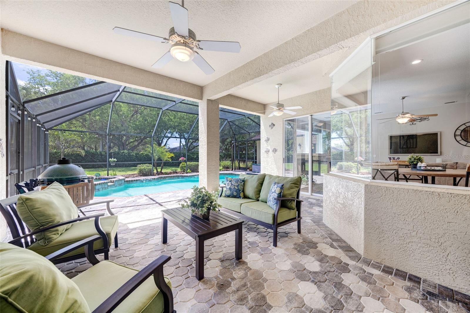 Plenty of under-roof space to relax and hang out.