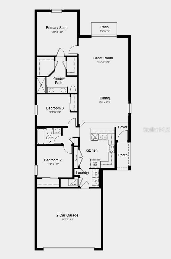 Floor Plan - Additional Highlights Include: upgraded luxury vinyl plank flooring throughout main living areas, all appliances and window blinds included