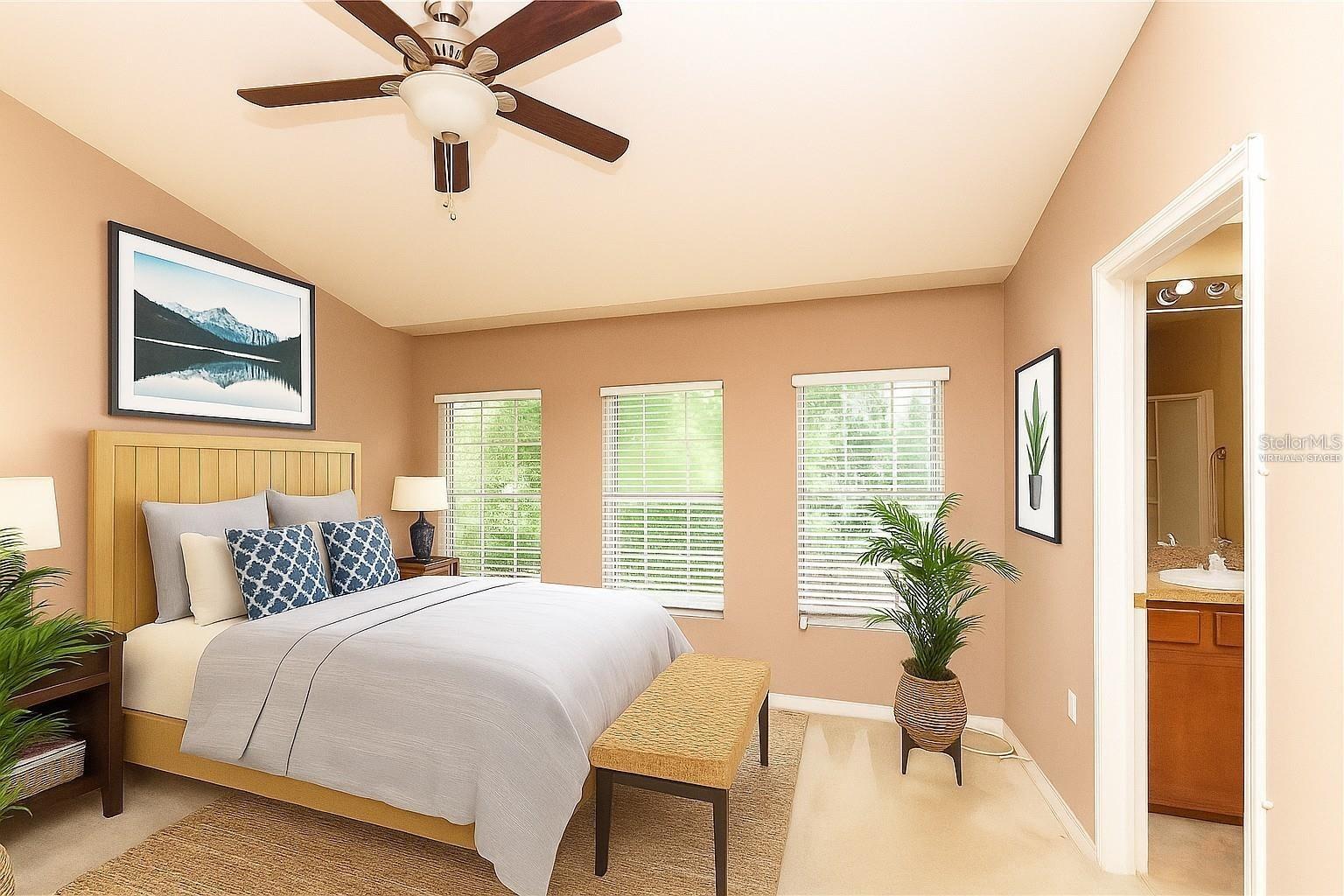 Virtually Staged - Primary Bedroom