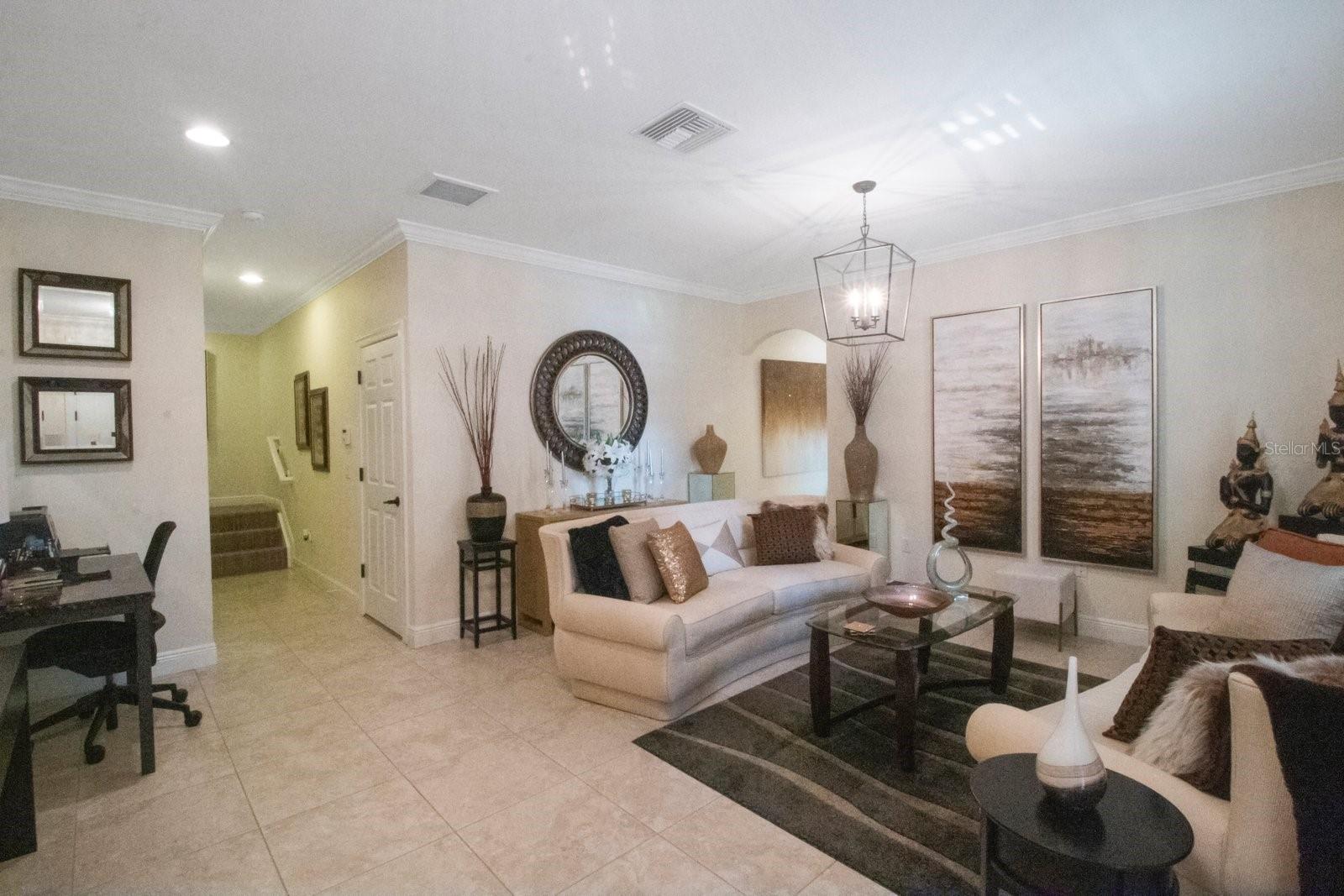 Downstairs living space