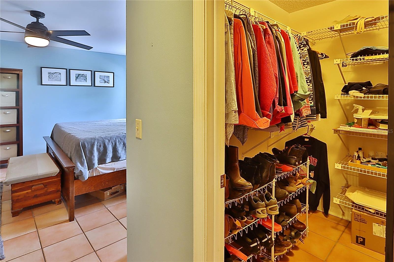 Walk-in Closet in Owner's Suite