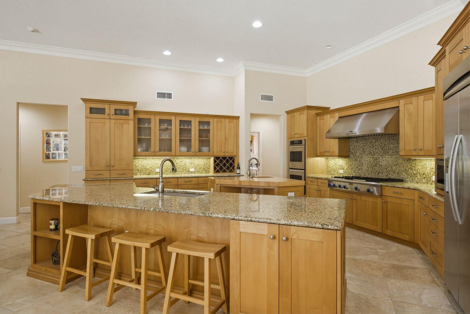 Chef/Entertainer kitchen, Breakfast bar, custom cabinetry & granite counters · 976 Cypress Cove Way Tarpon Springs FL 34688