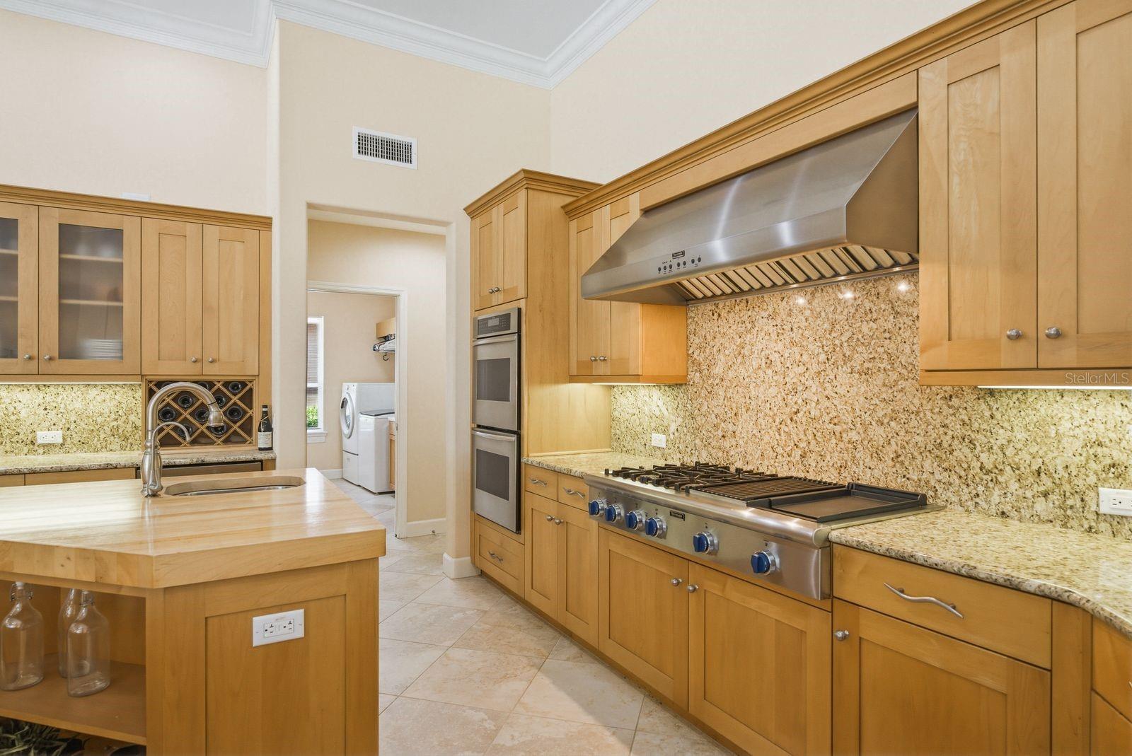 Chef's kitchen, custom cabinetry & granite counters · 976 Cypress Cove Way Tarpon Springs FL 34688