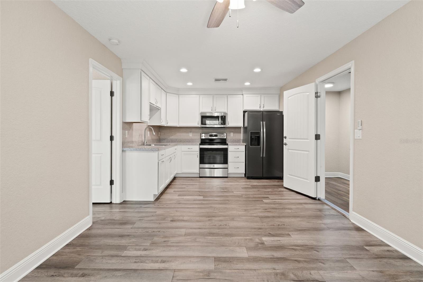 Guest Home living room to kitchen