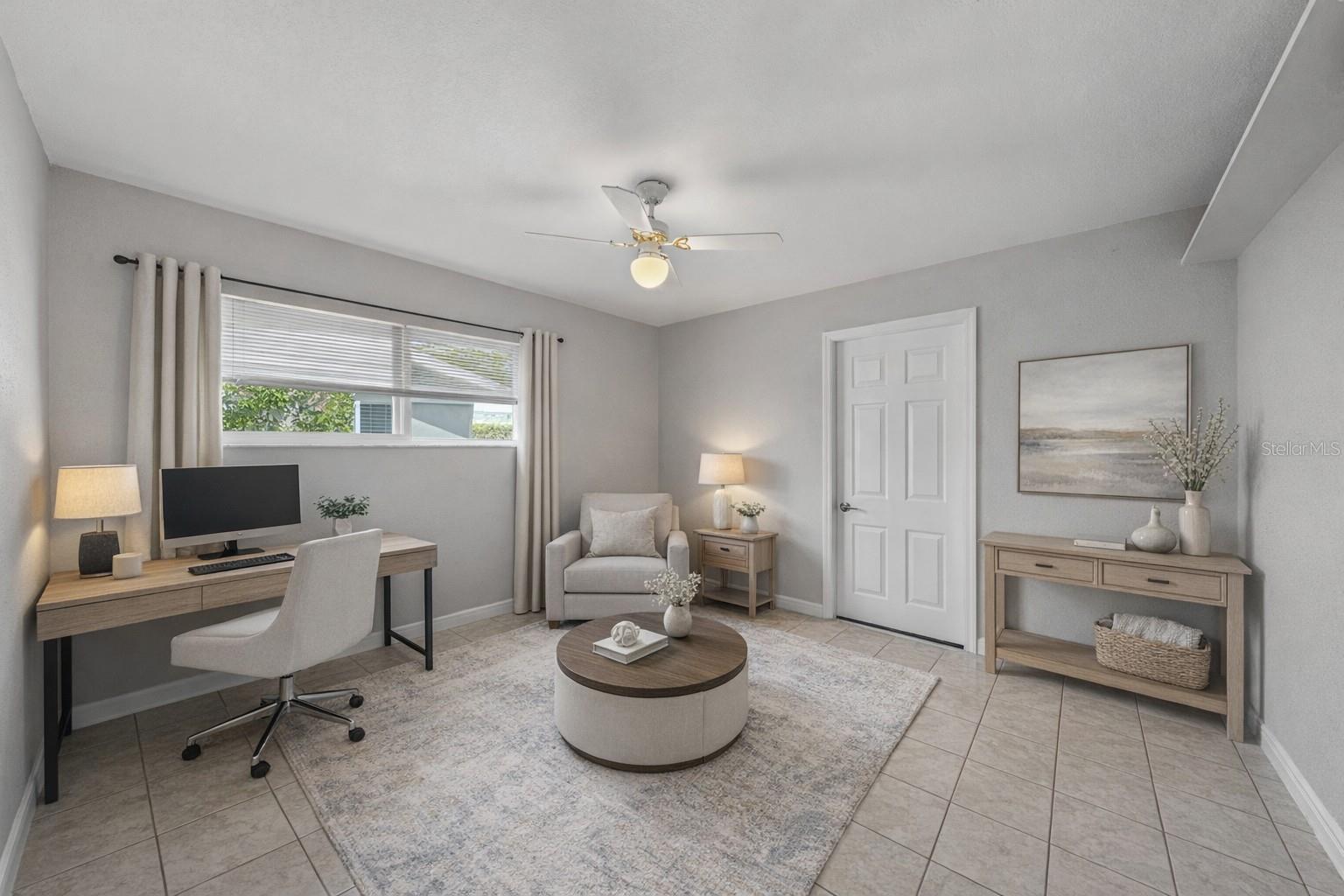 Third Bedroom Currently Utilized As An Office