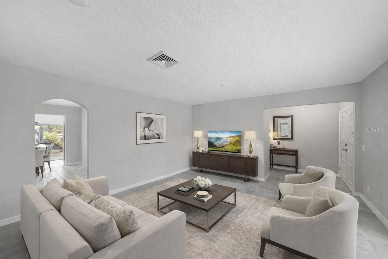 Living Room with PLENTY of room for entertaining