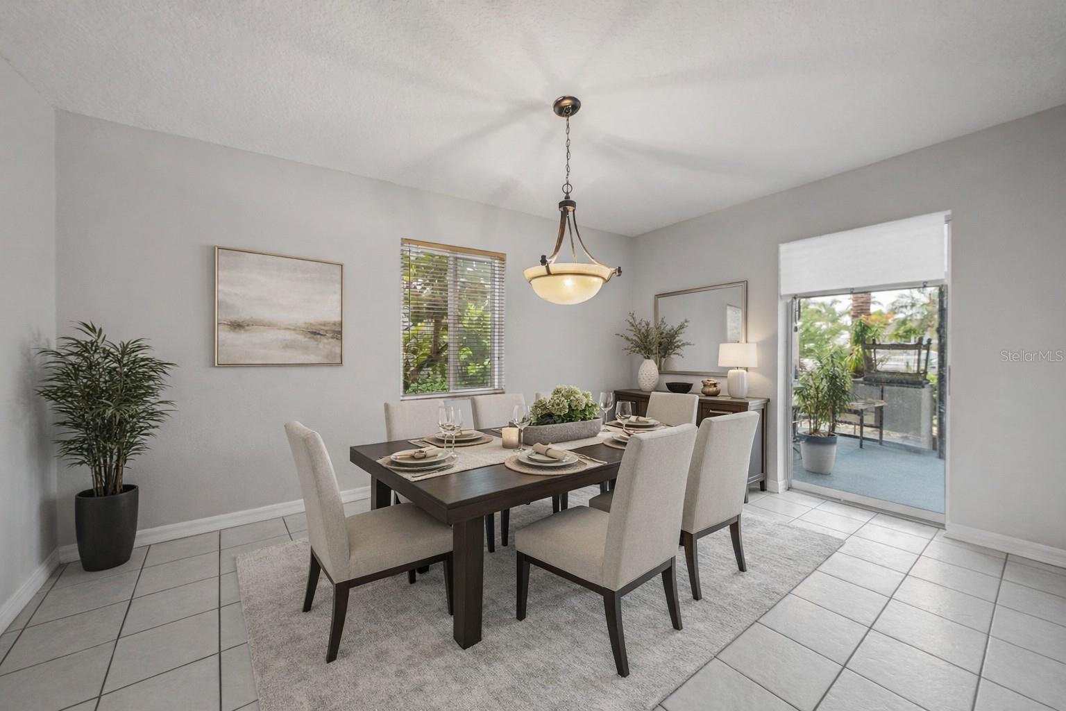 DINING ROOM  with access to the Lanai!  Ideal for GRILLING and ENTERTAINING!