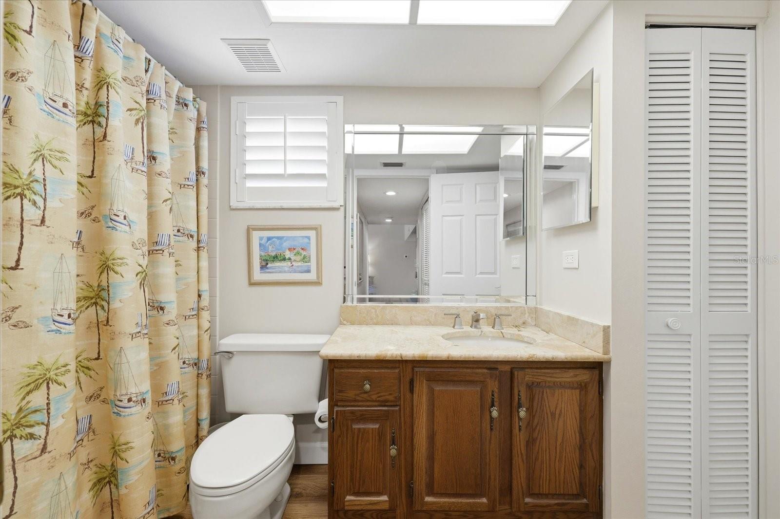Guest Bath with Marble Counters