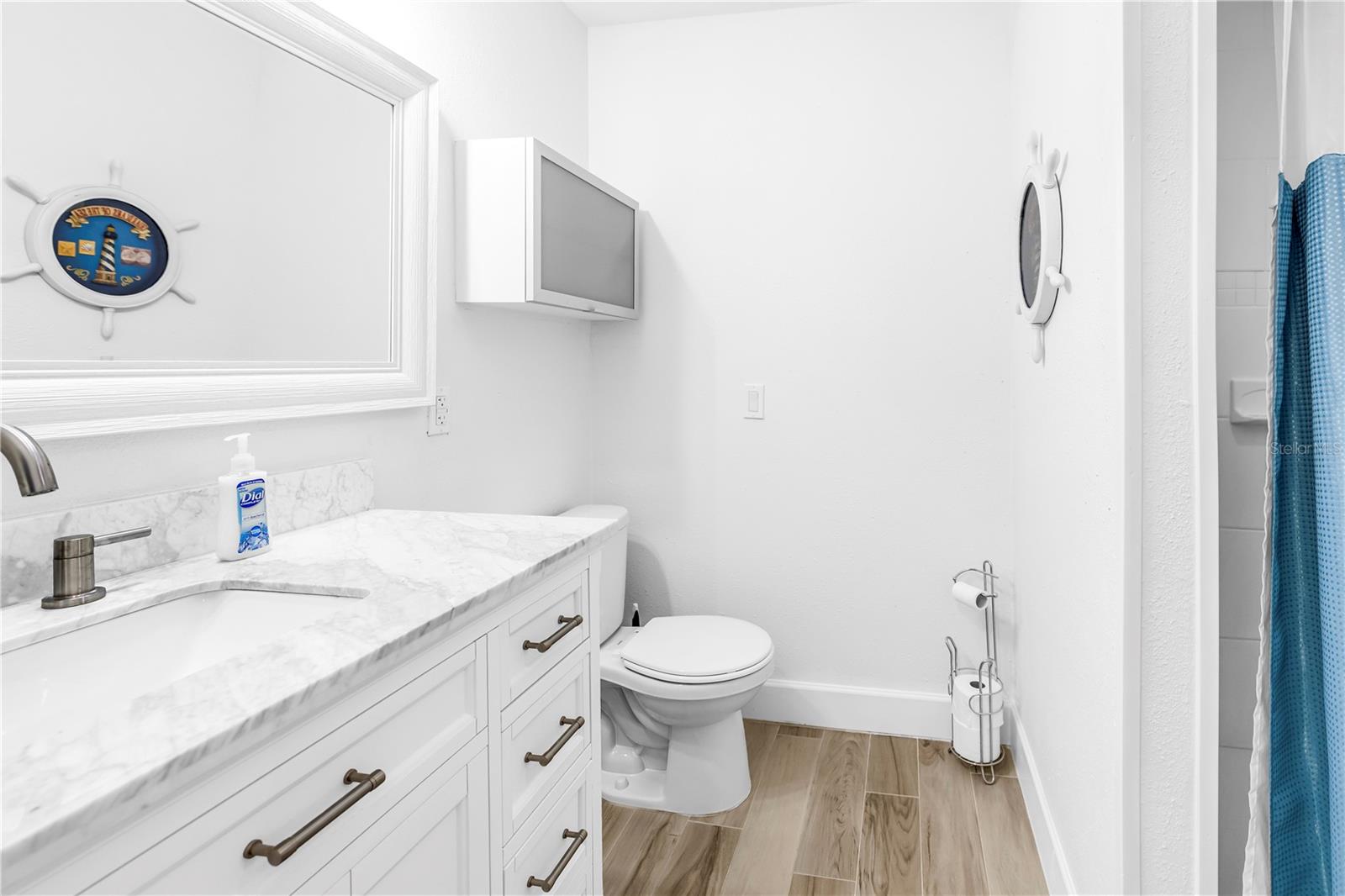 Bathroom off kitchen