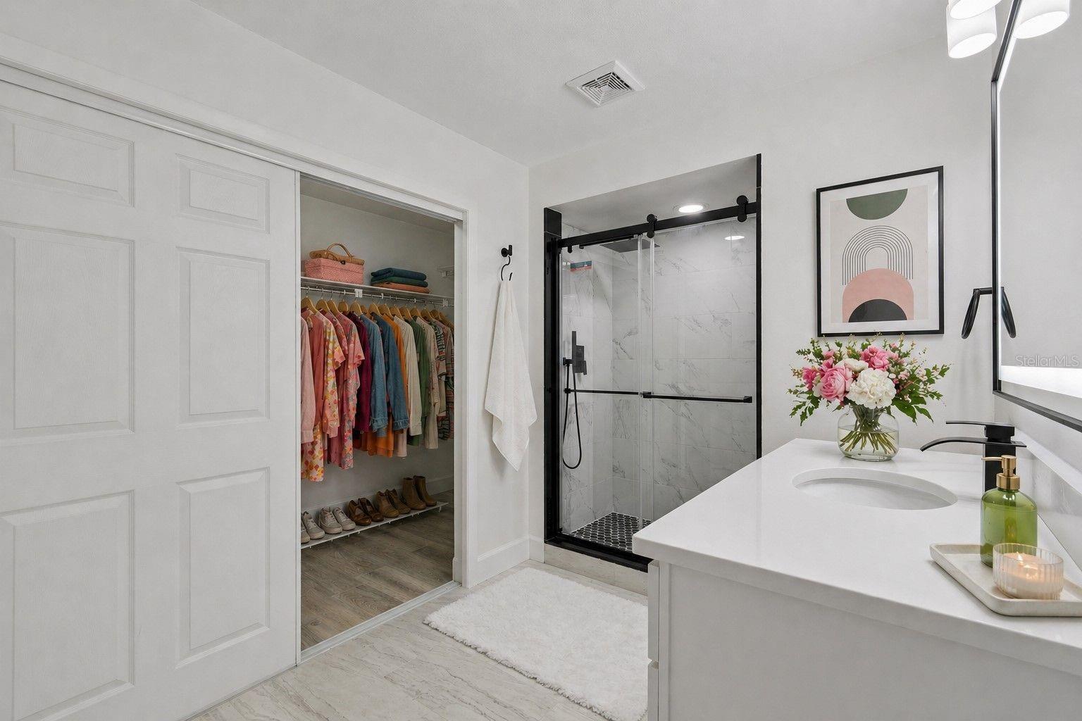 Virtual Staged Master Bathroom