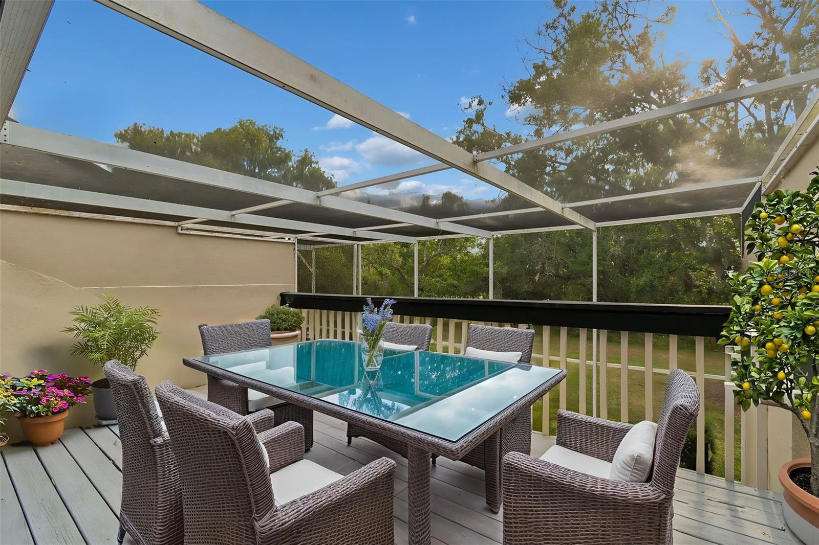 Virtual Staged Master Bedroom Balcony