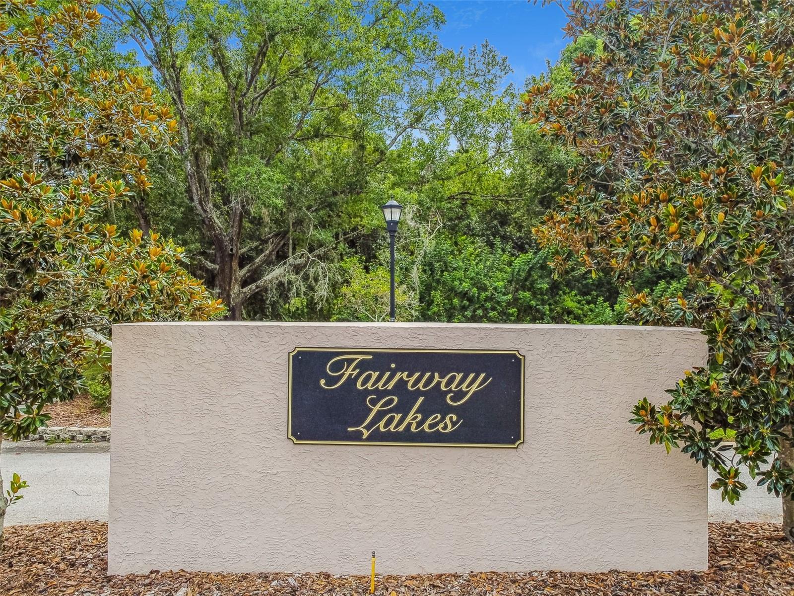 Fairway Lakes Community Entrance