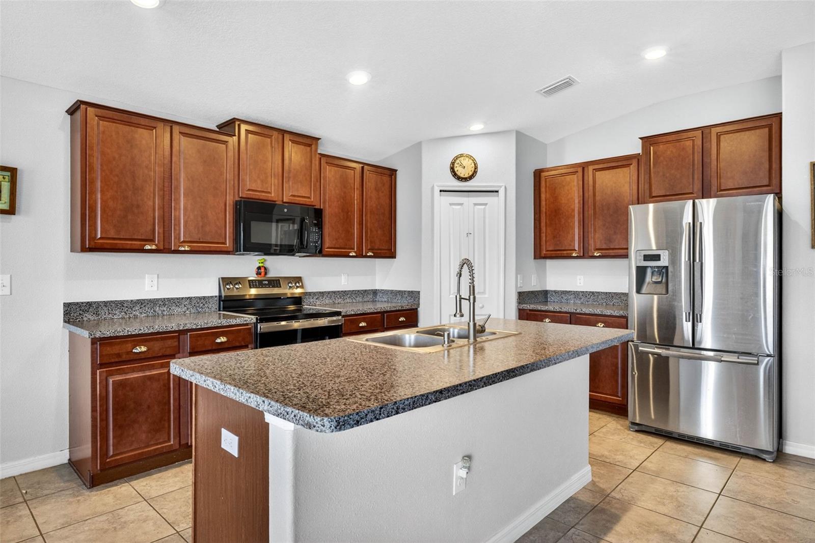 Large kitchen island with sink