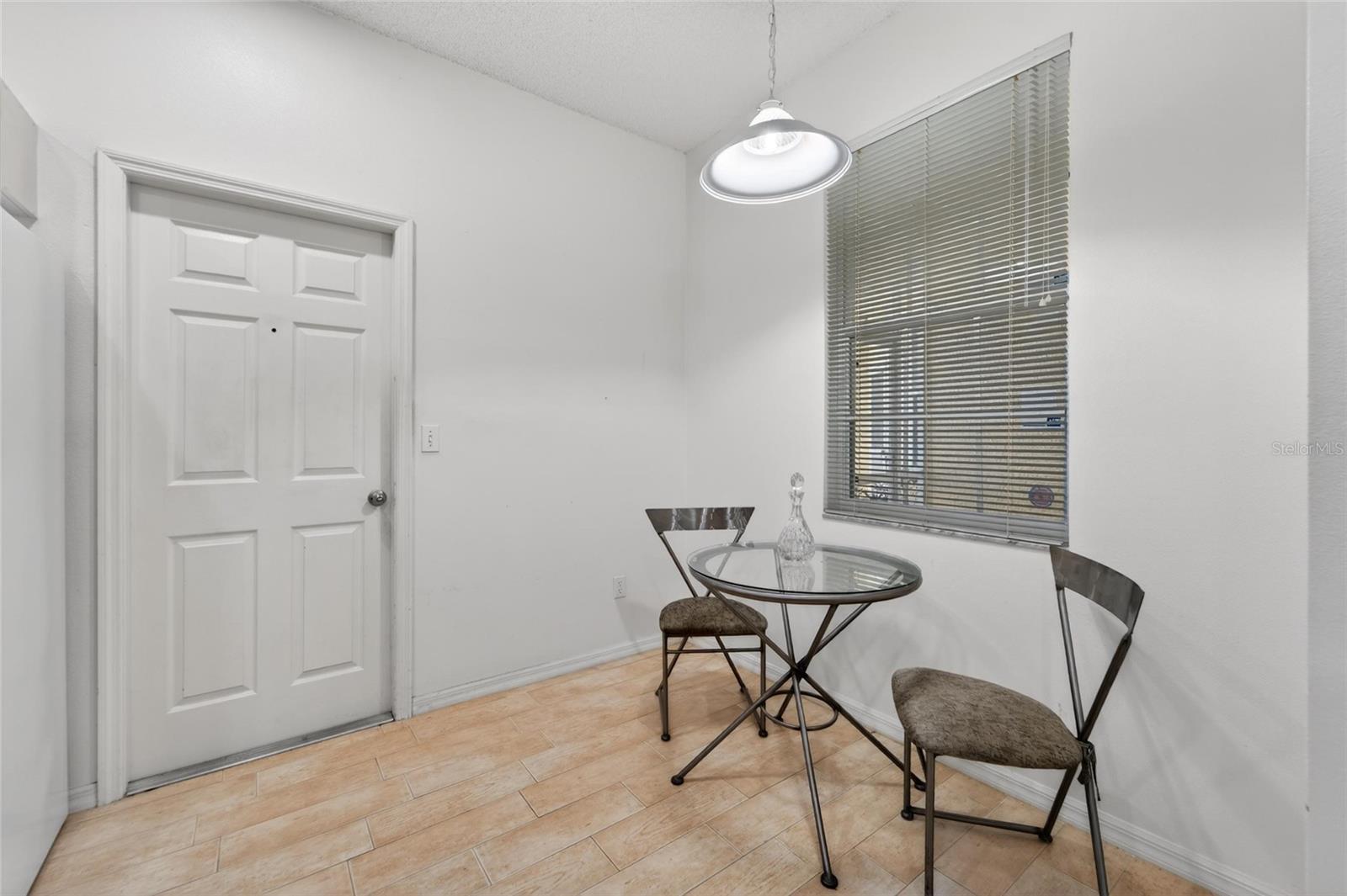 Kitchen nook and window