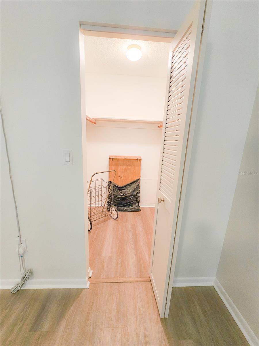 Walk-in Closet in Bedroom #1.