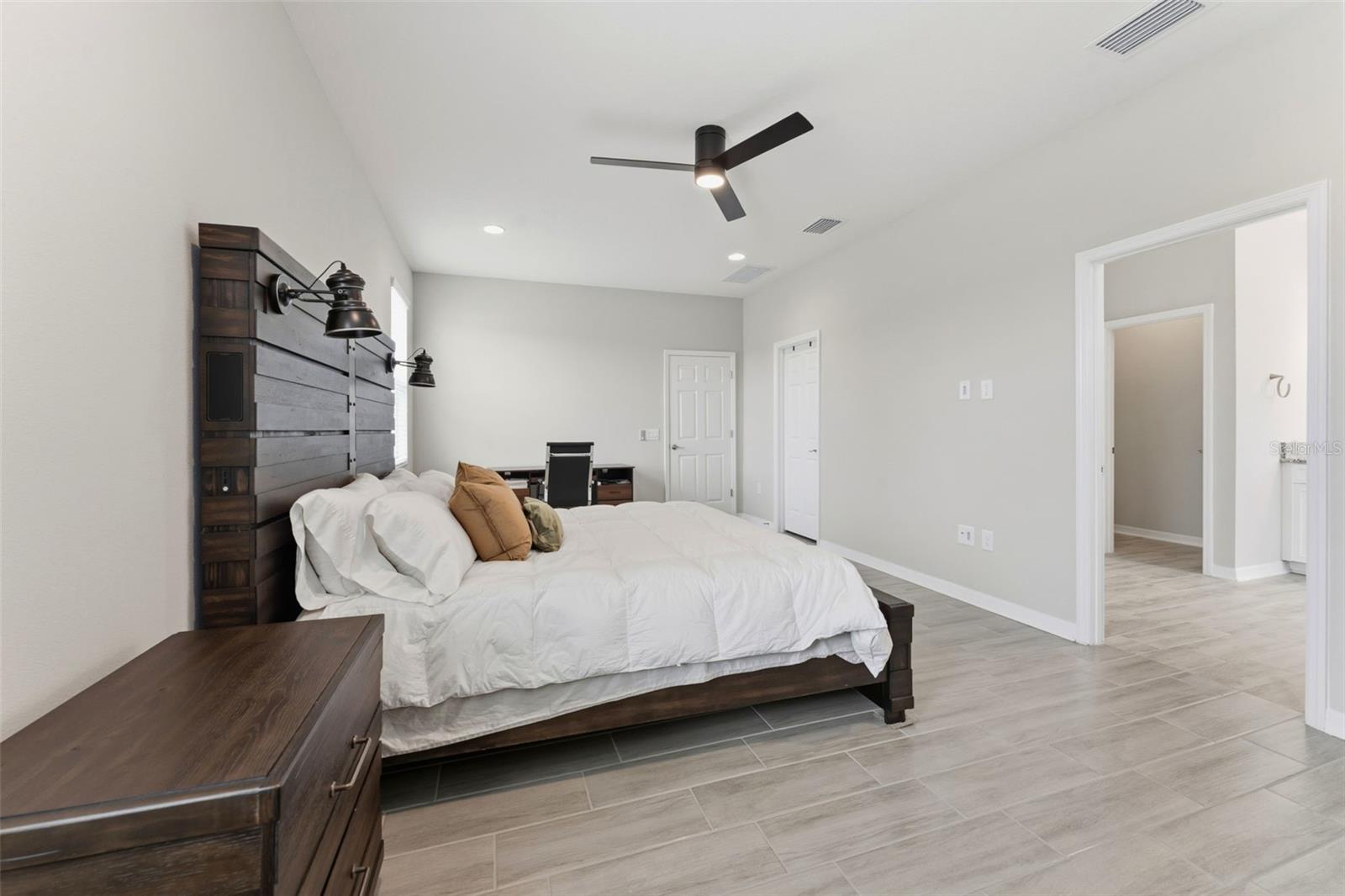 Master Bedroom with Ceiling Fan