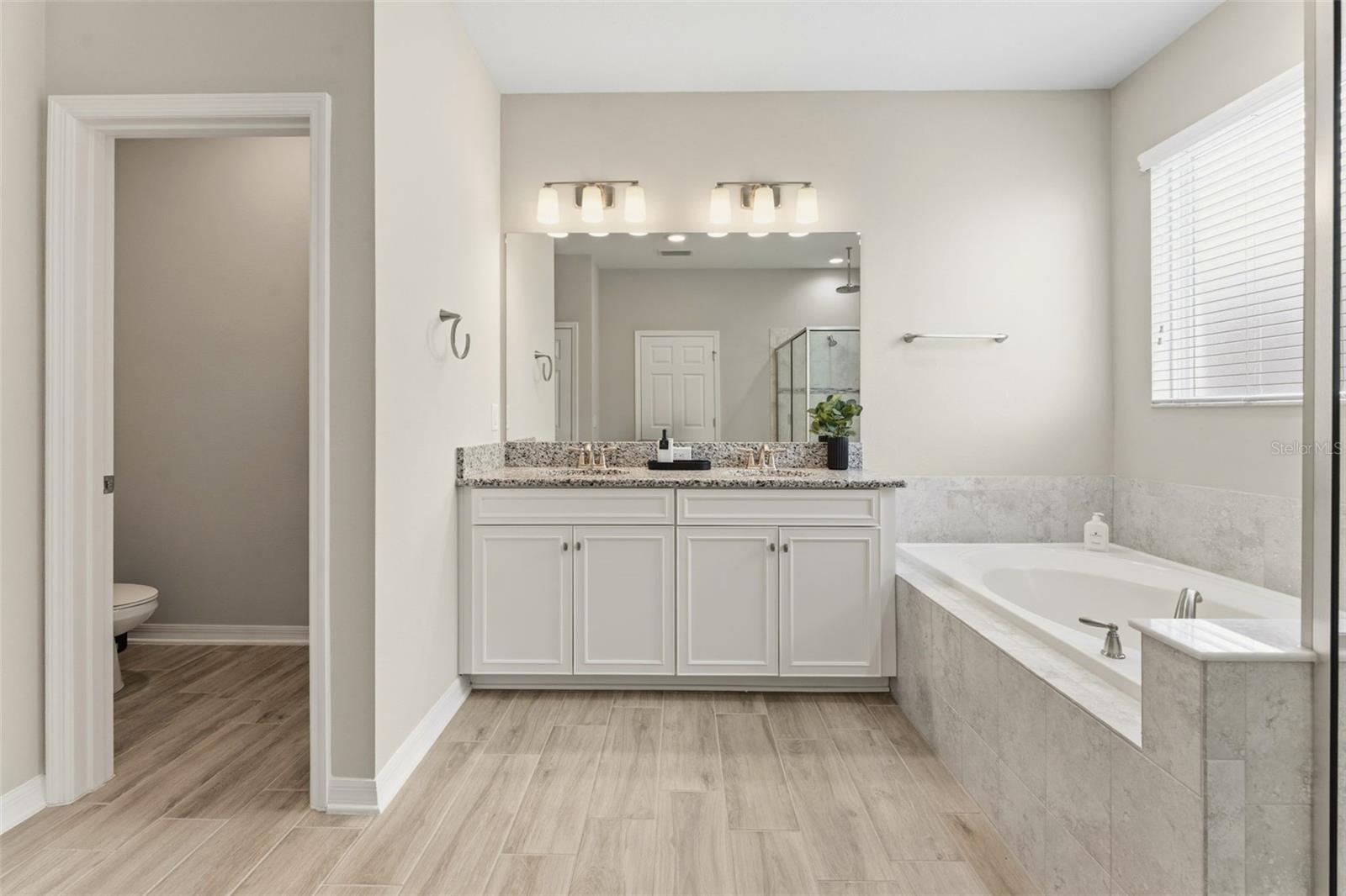 Master Bathroom with Double Sinks