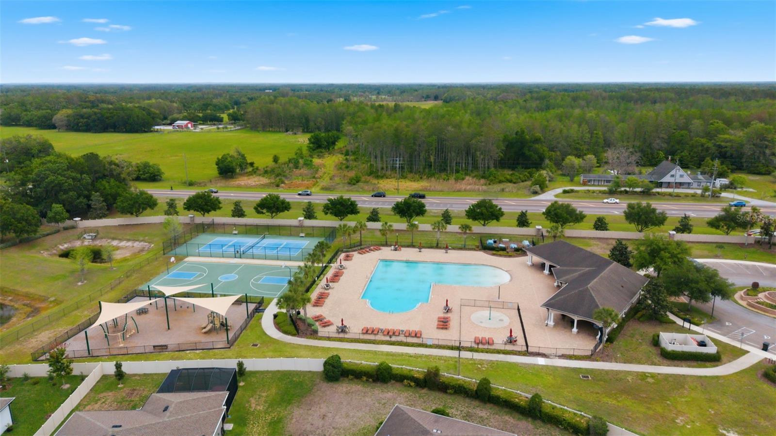 Aerial View of Community Center