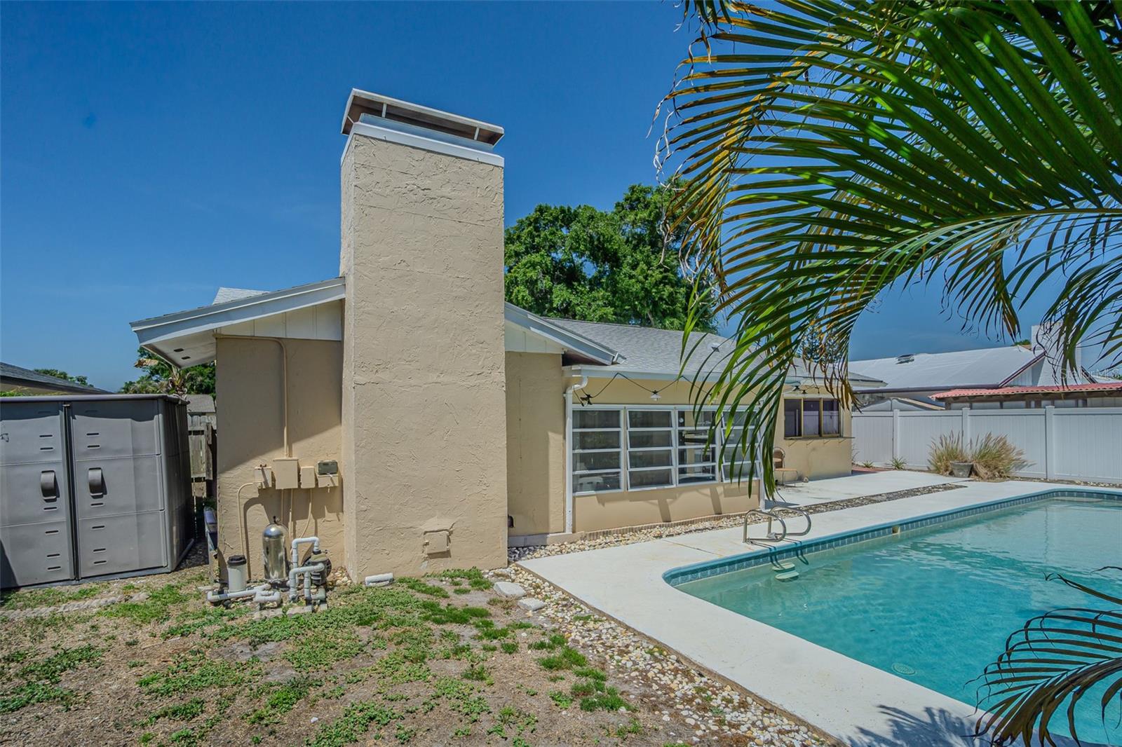 Rear of home