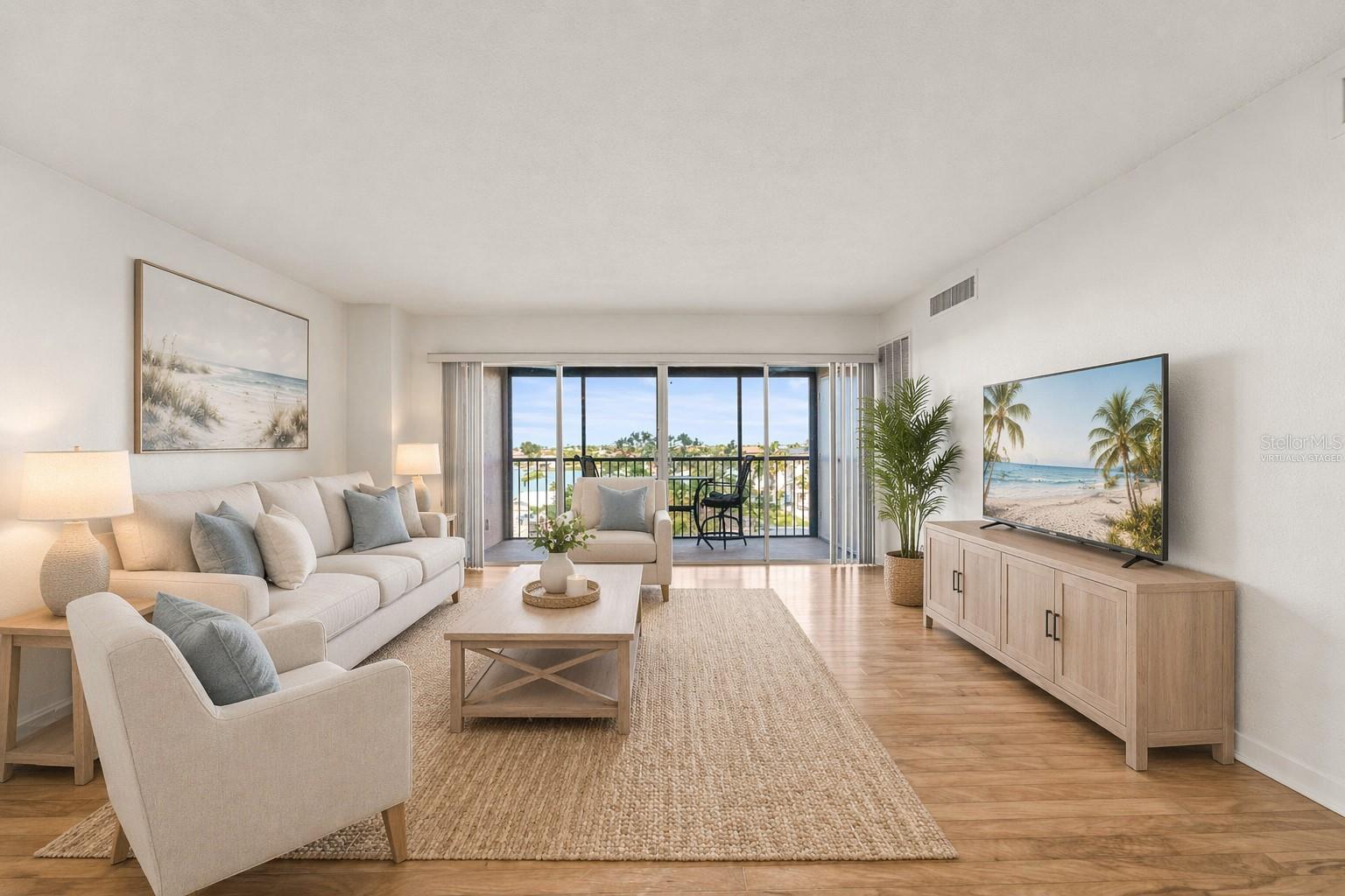 Virtually Staged Living Room