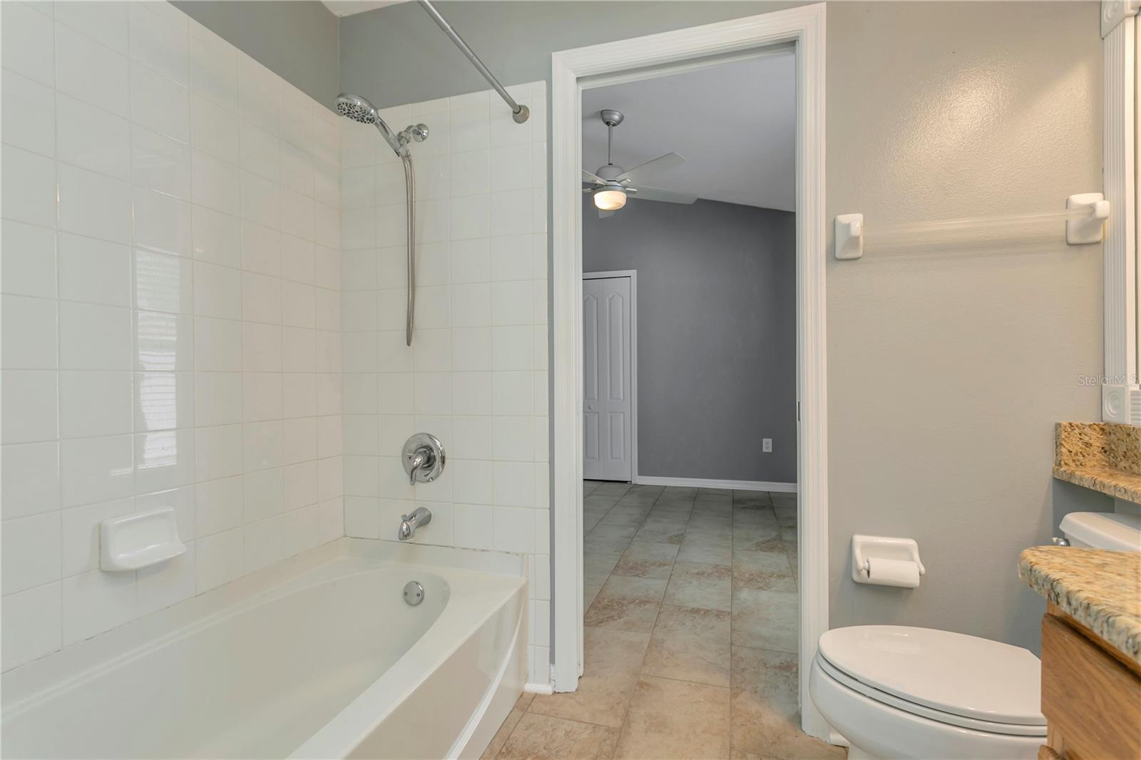 Jack and Jill Bathroom between Guest room 2 and 3